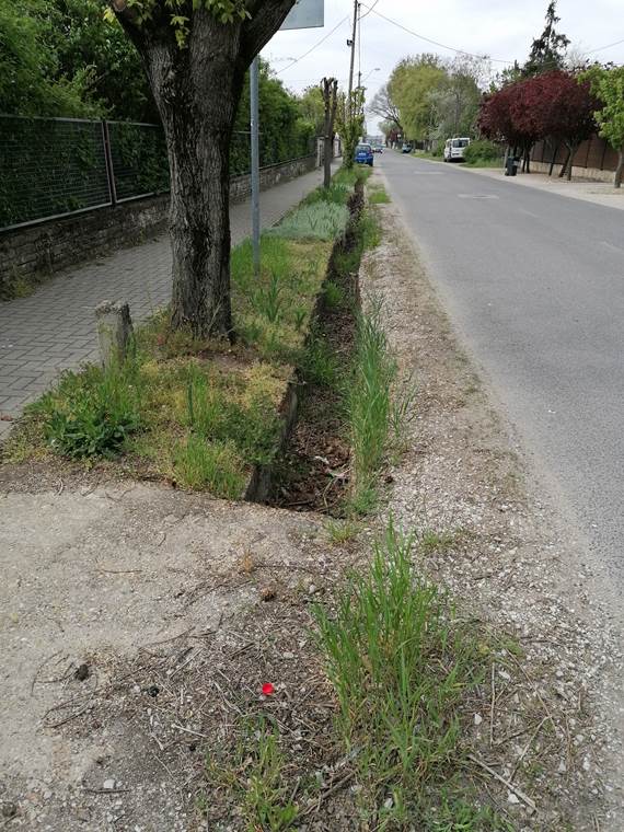 Csapadékvíz-elvezető árkok rekonstrukció